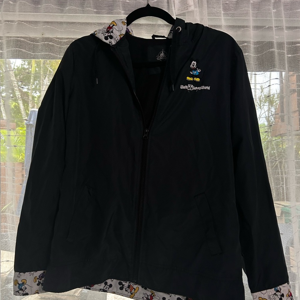 Disney World Black Rain Jacket